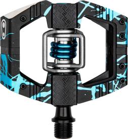 Crankbrothers Mallet Enduro LS Klick-Pedale, Splatter Limited Edition black/blue | lange Achse