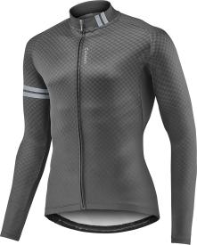 Giant Podium Langarm MID Thermal Trikot schwarz/grau | XL