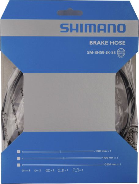 Shimano SM-BH59 Banjo-Rechte Bremsleitung 1700mm Schwarz