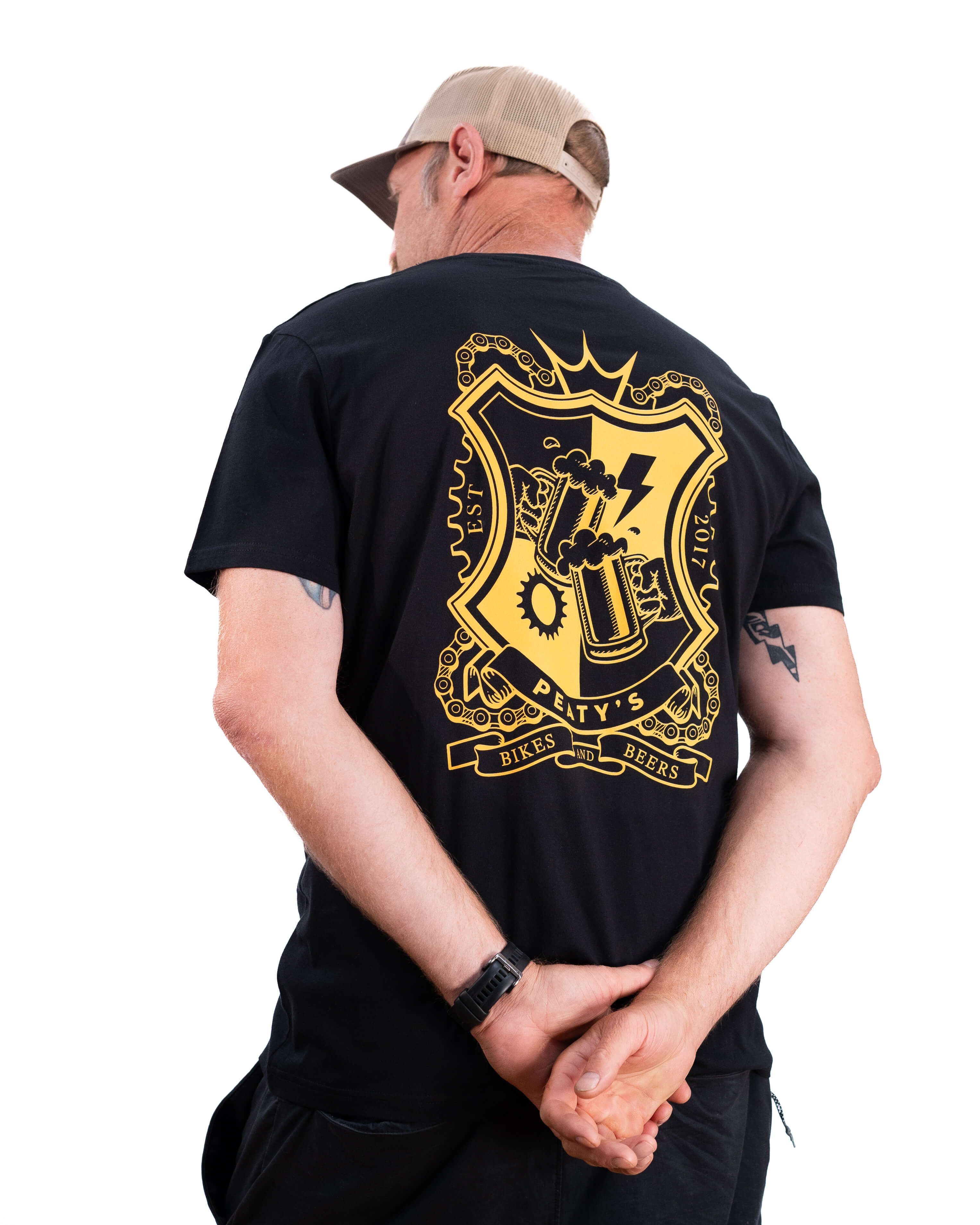 AW24 PubWear Tee - Bikes & Beers Crest 